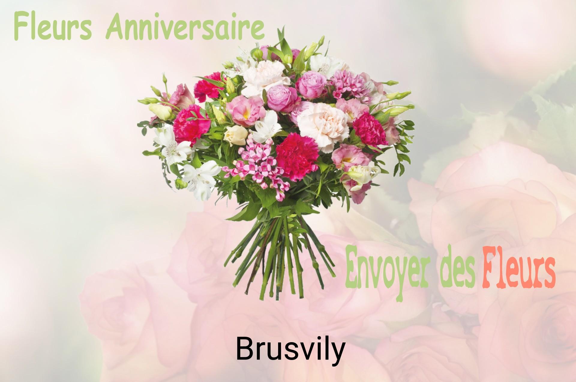 Bouquet de fleurs d’anniversaire livré à Brusvily