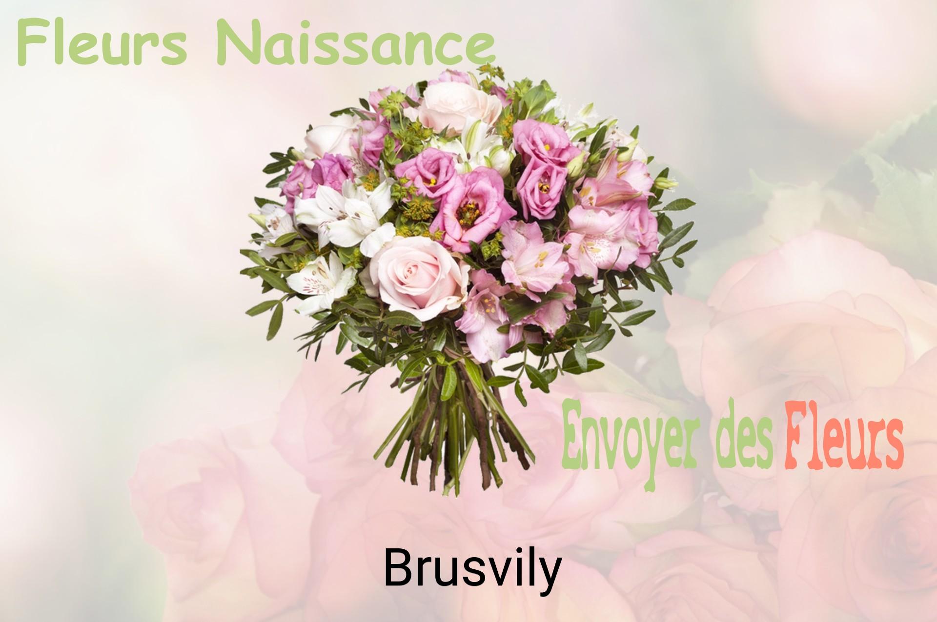 Bouquet de fleurs de naissance livré à Brusvily